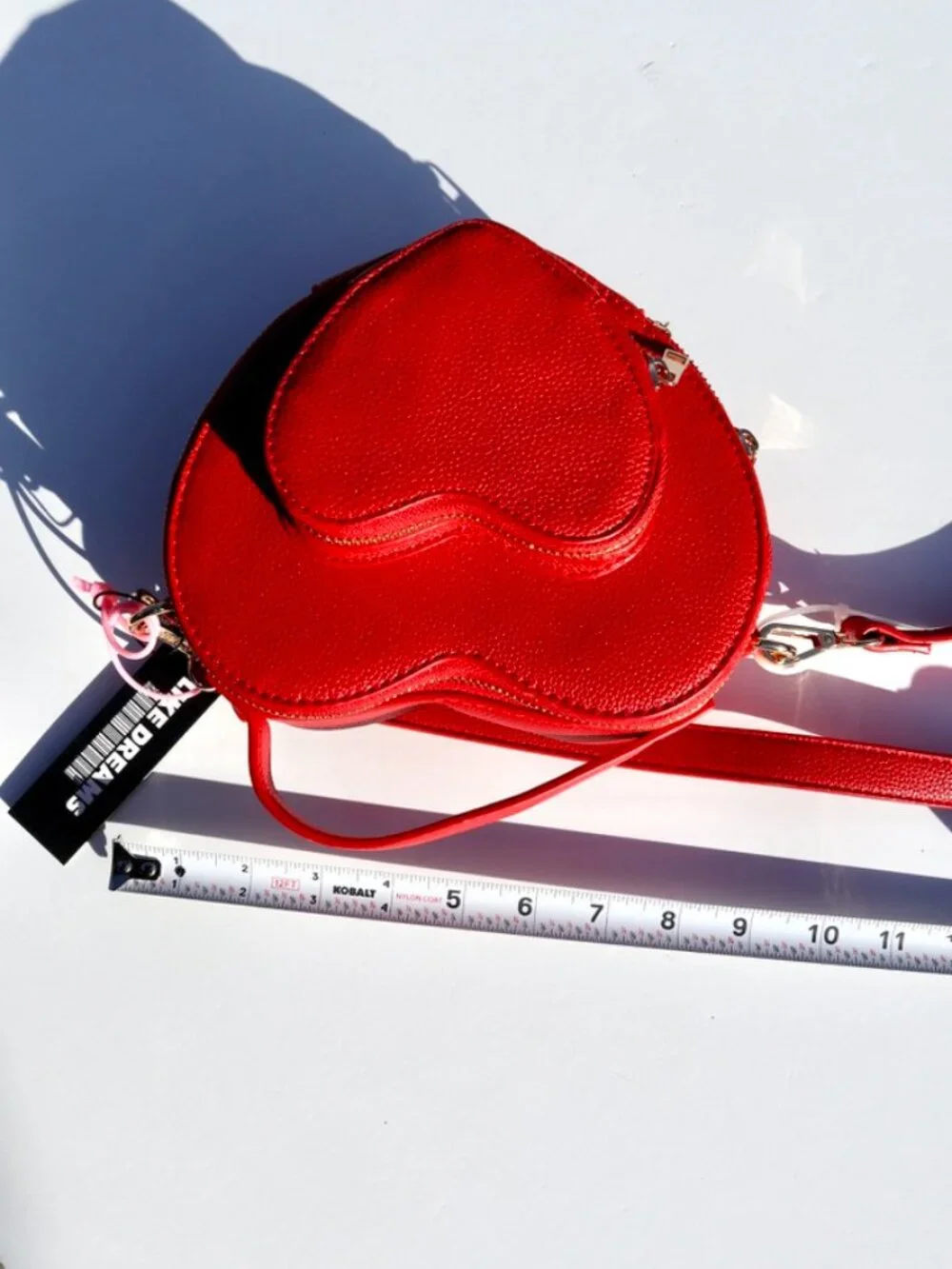 NWT Like Dreams Red Heart Crossbody Bag - Picture 6 of 8